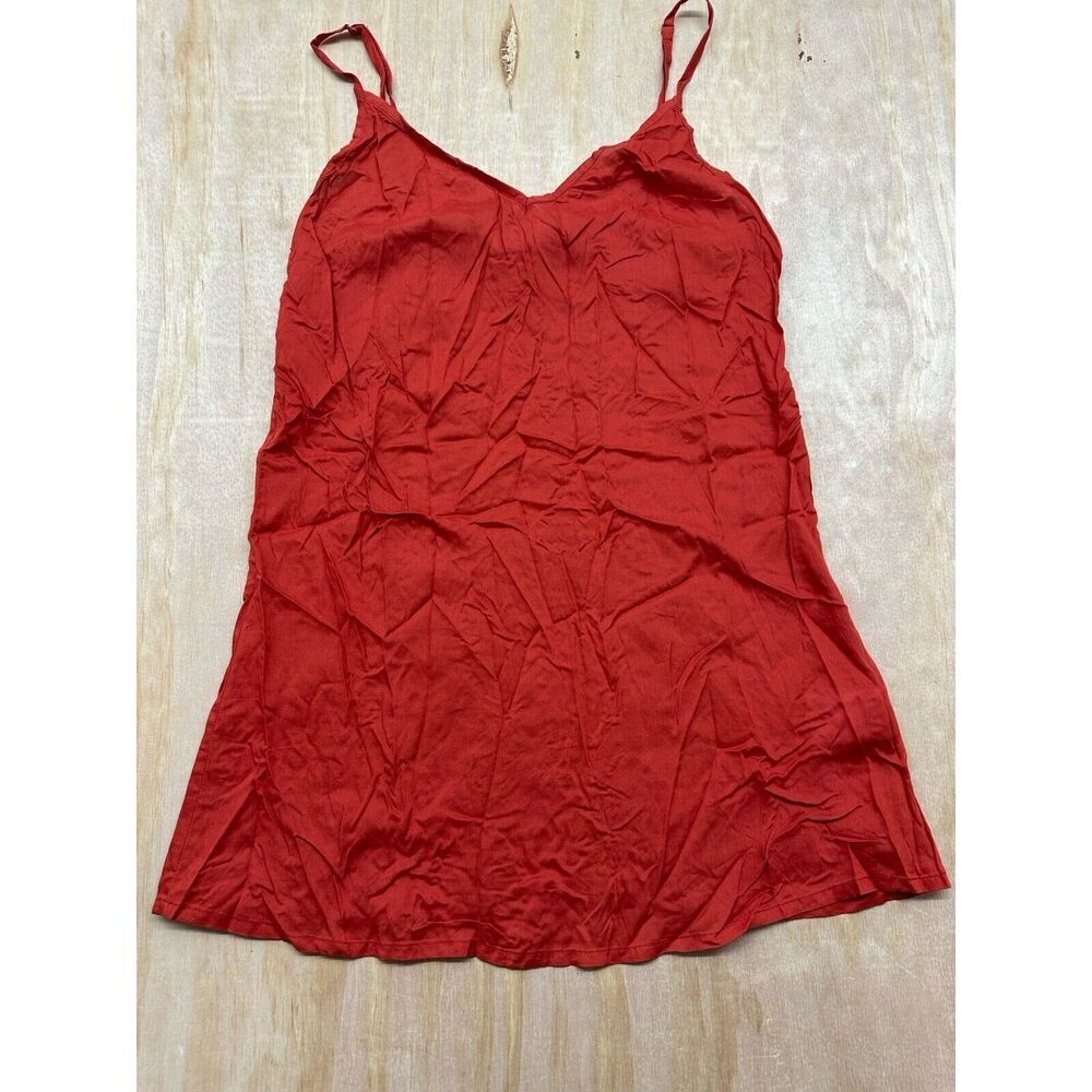 Farm Rio‎ Slip Tunic Top  XXS Burnt Orange Viscose Material Summertime